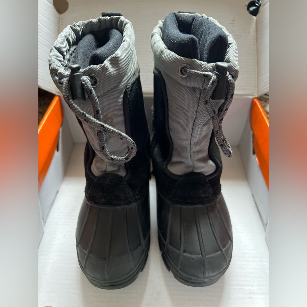 Sporto Little Boys Frost-B Waterproof Snow Boots Size 11 Black/Gray